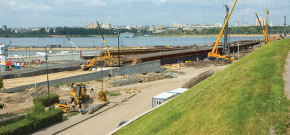 Казань Панорама будущего моста